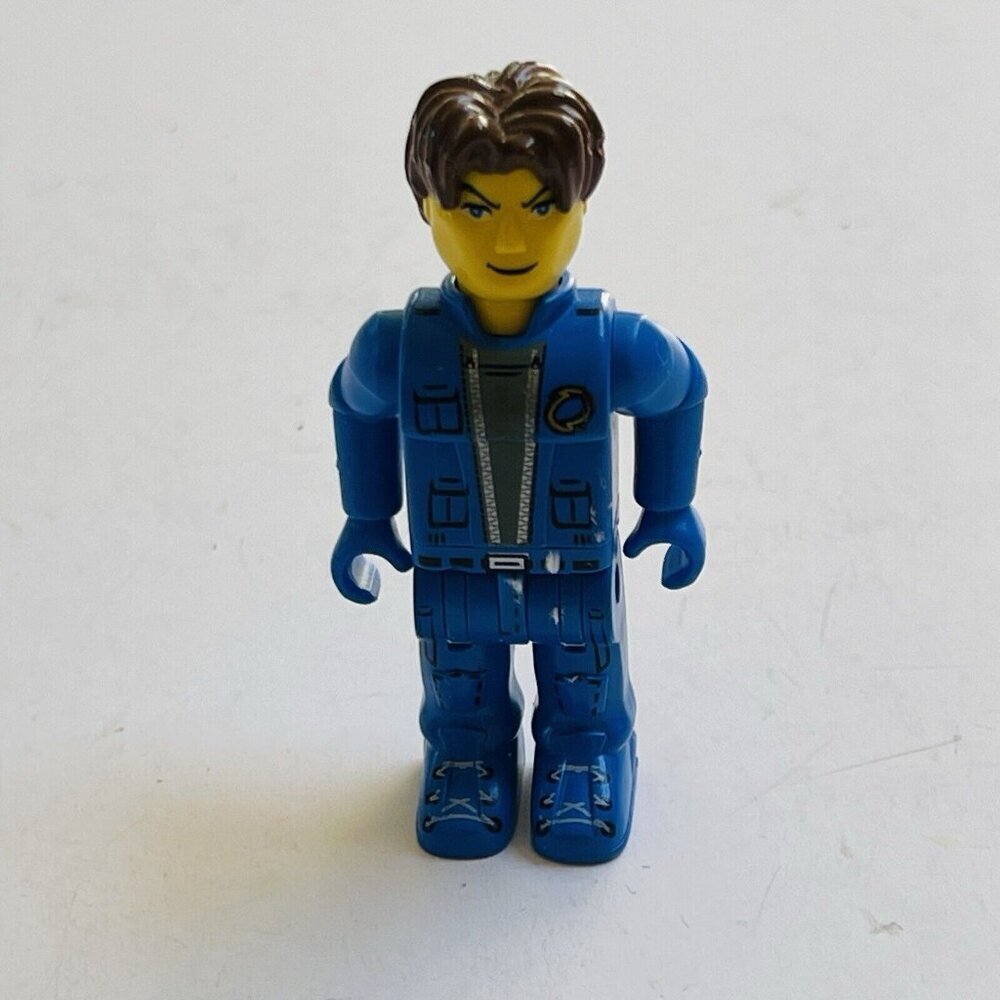 LEGO Figurine Juniors Jack Stone Man‎ Yellow Face Blue Outfit